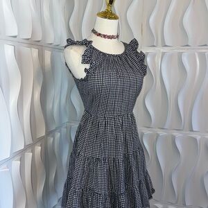 Black and White Gingham Dress